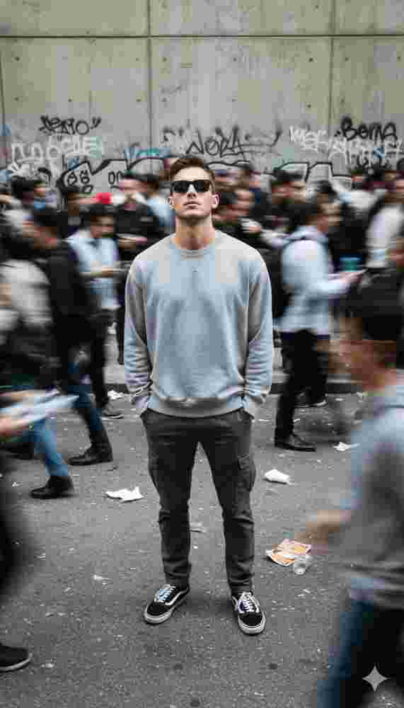 Stillness Amidst Urban Chaos